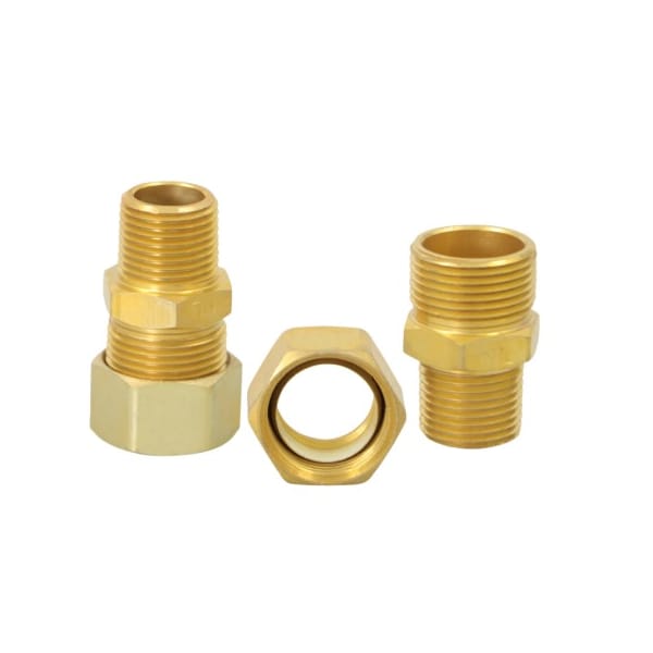 7/8 O.D. COMP X 1/2 MIP Reducing Adapter Pipe Fitting, Lead Free Brass